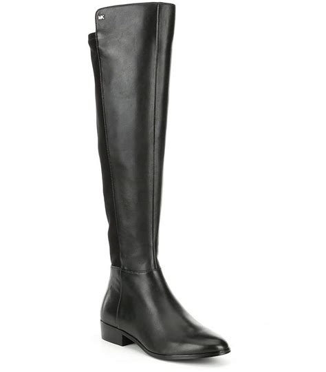 michael michael kors bromley tall leather block heel boots|Michael Kors.